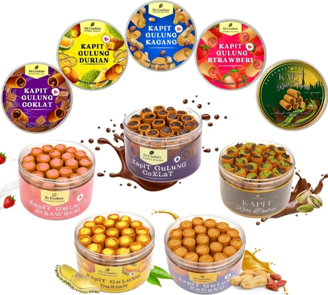 KUIH KAPIT ROLL PREMIUM DR COOKIES VIRAL KUIH RAYA TRADISIONAL
